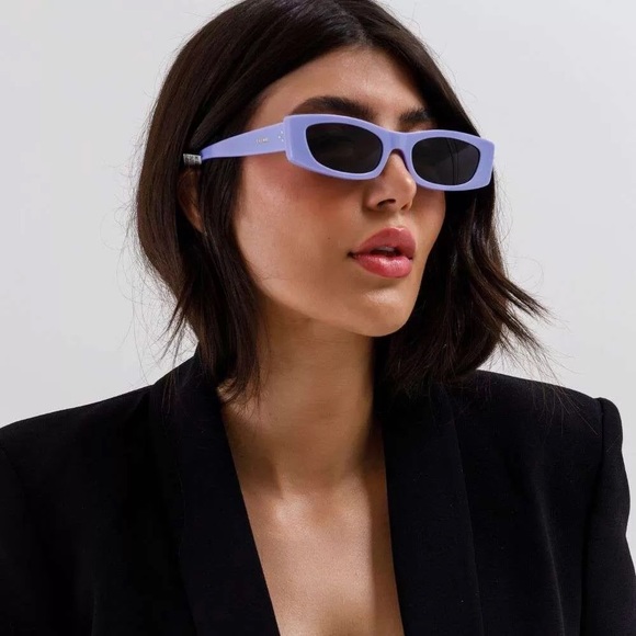 NEW CELINE CL40245U 78A PURPLE GREY SQUARE WOMEN SUNGLASSES CELINE - Picture 2 of 11